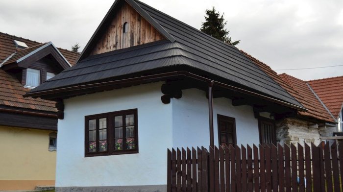 Pôvodná drevenička a Modrý domček Liptovská Teplá