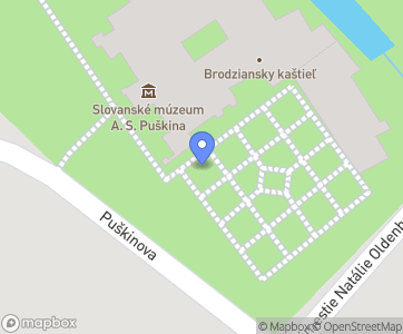 Slovanské múzeum A. S. Puškina Brodzany - Mapa